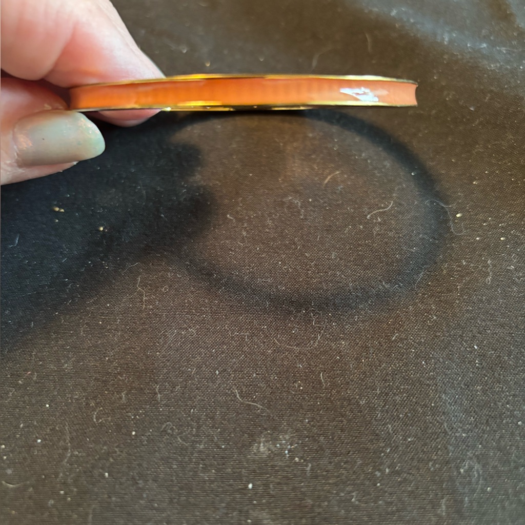 Vinyard Vines Enamel Gold Tone Bangle Bracelet